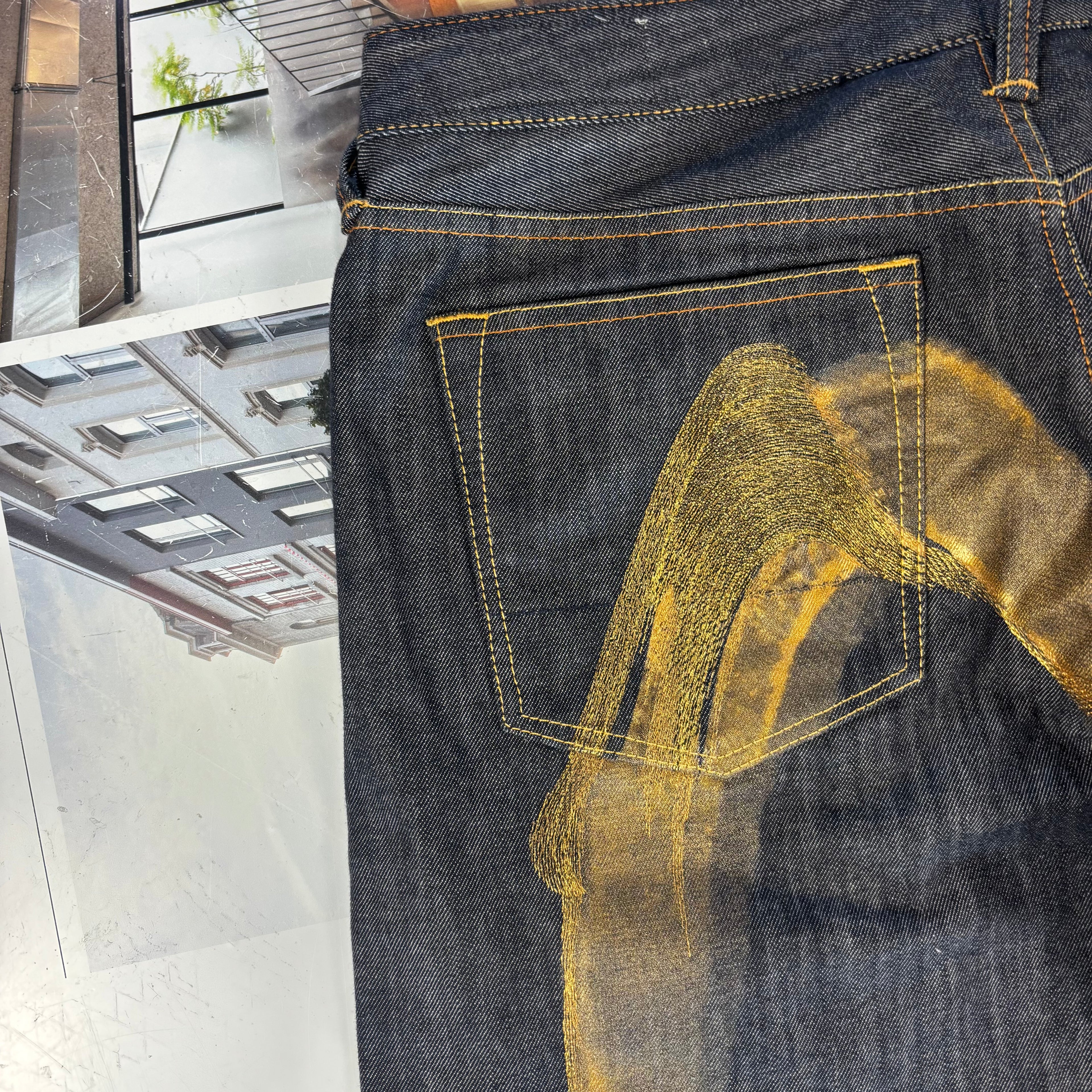 EVISU Golden Daicock Print & Embroidery Back