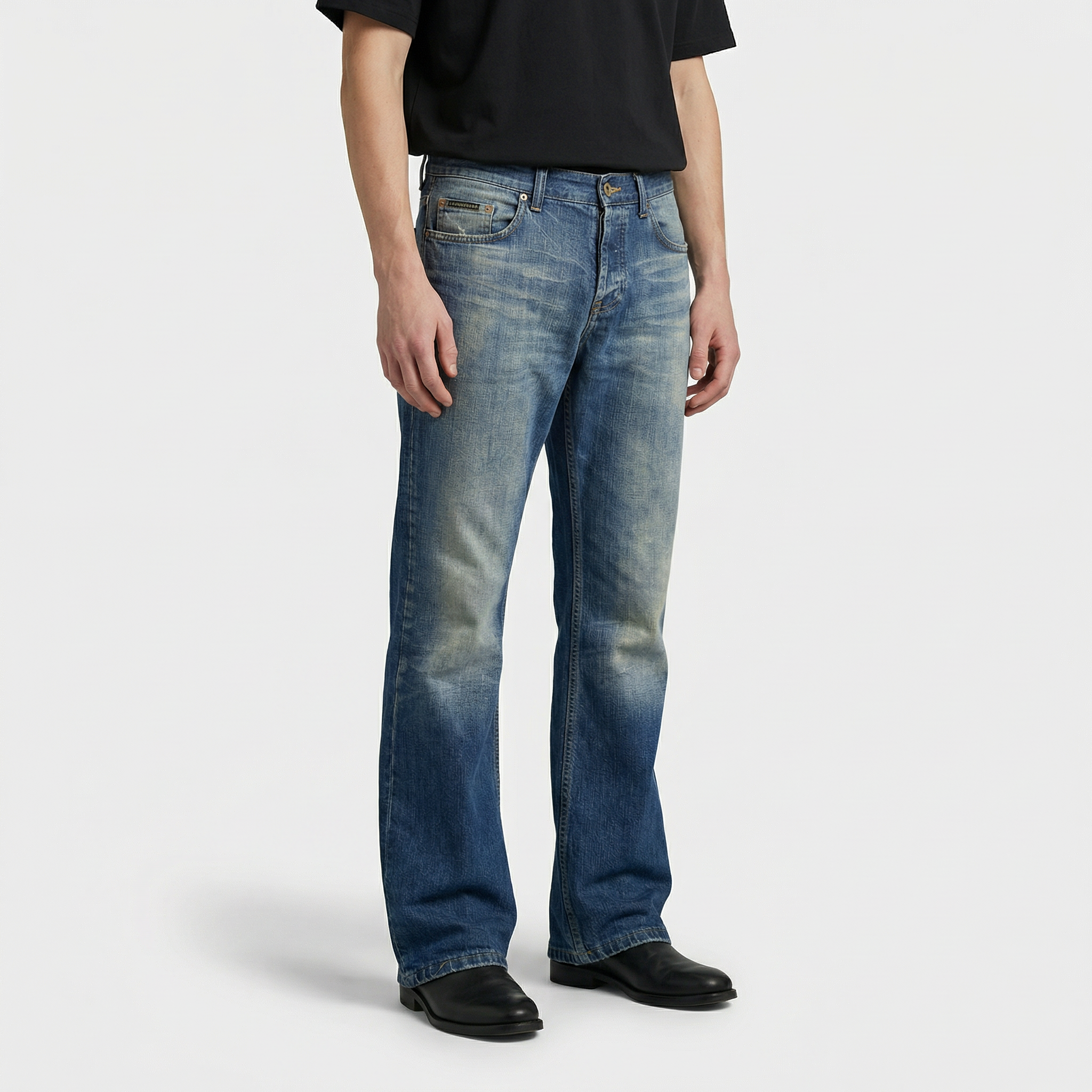 D&G “39” Varsity Patch Bootcut Jeans