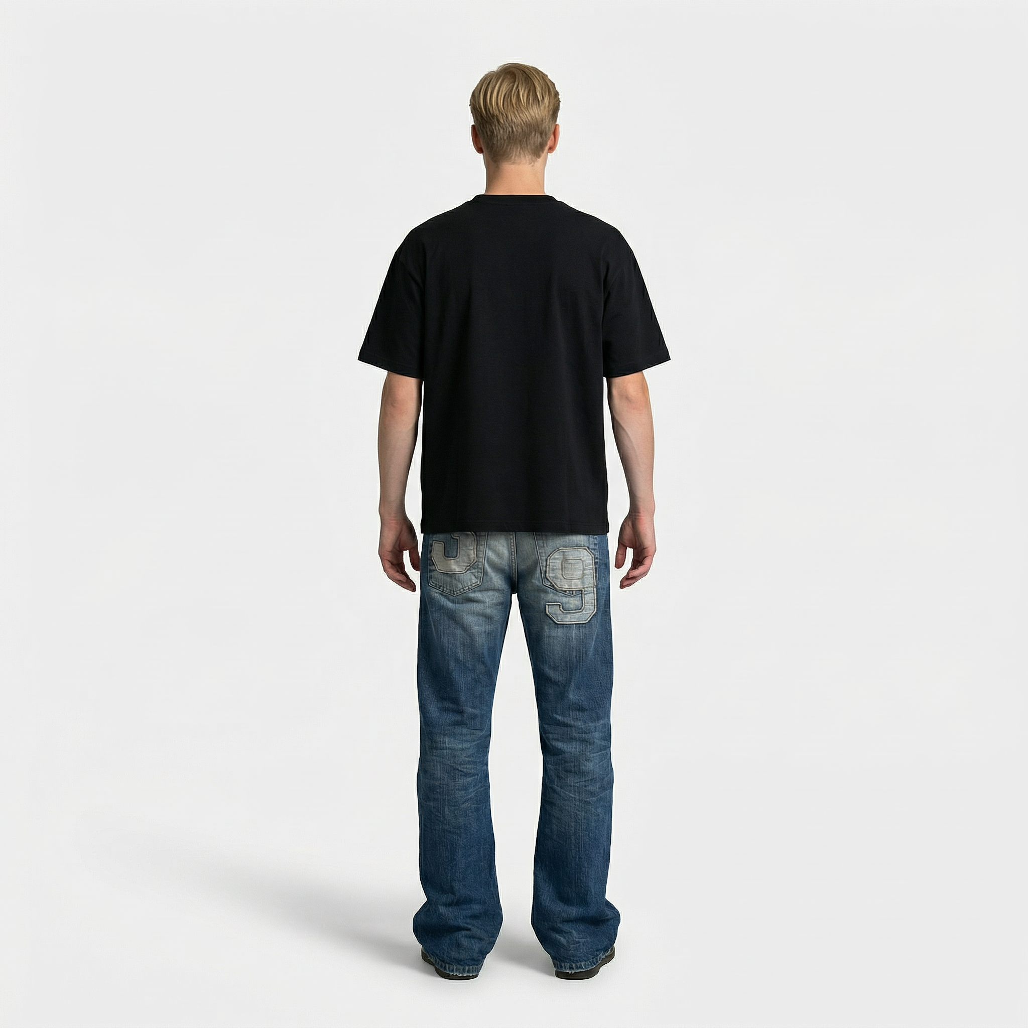 D&G “39” Varsity Patch Bootcut Jeans