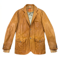 Hugo Boss Orange Lambskin Leather Blazer