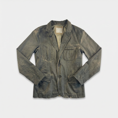 Junk de Luxe Distressed Cotton Blazer Jacket