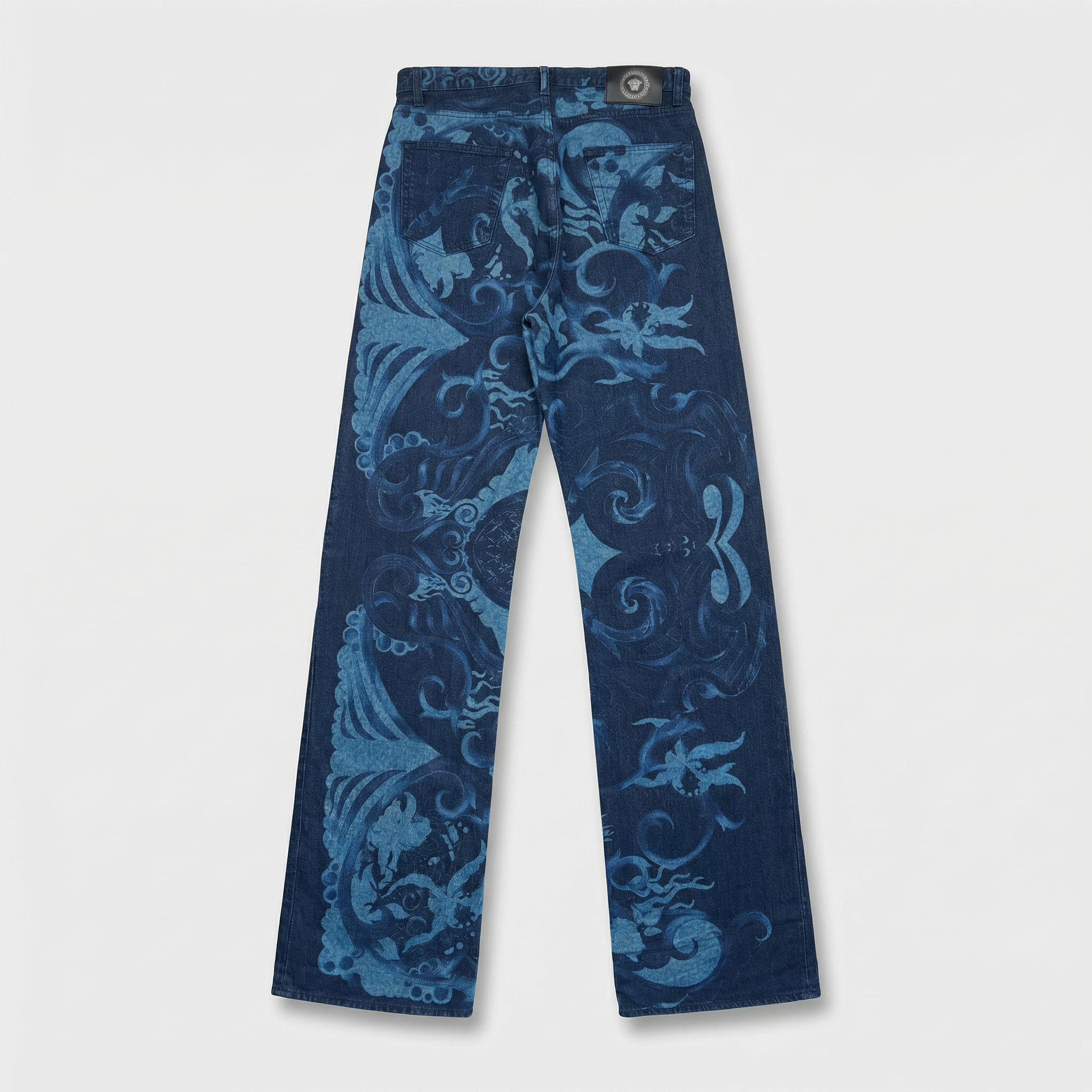 Versace Jeans Signature Baroque Print Denim