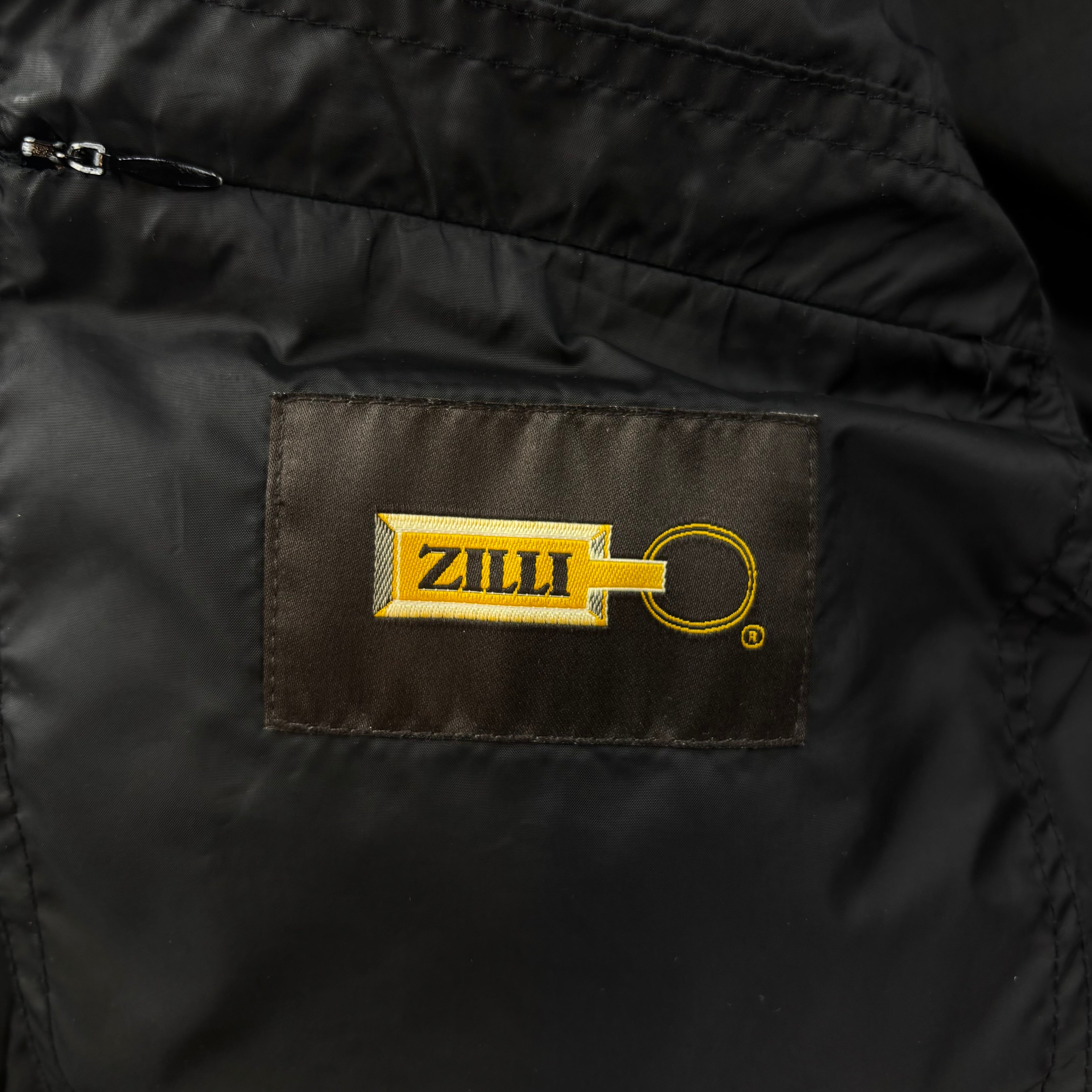 Zilli Black Duck Down Puffer Jacket
