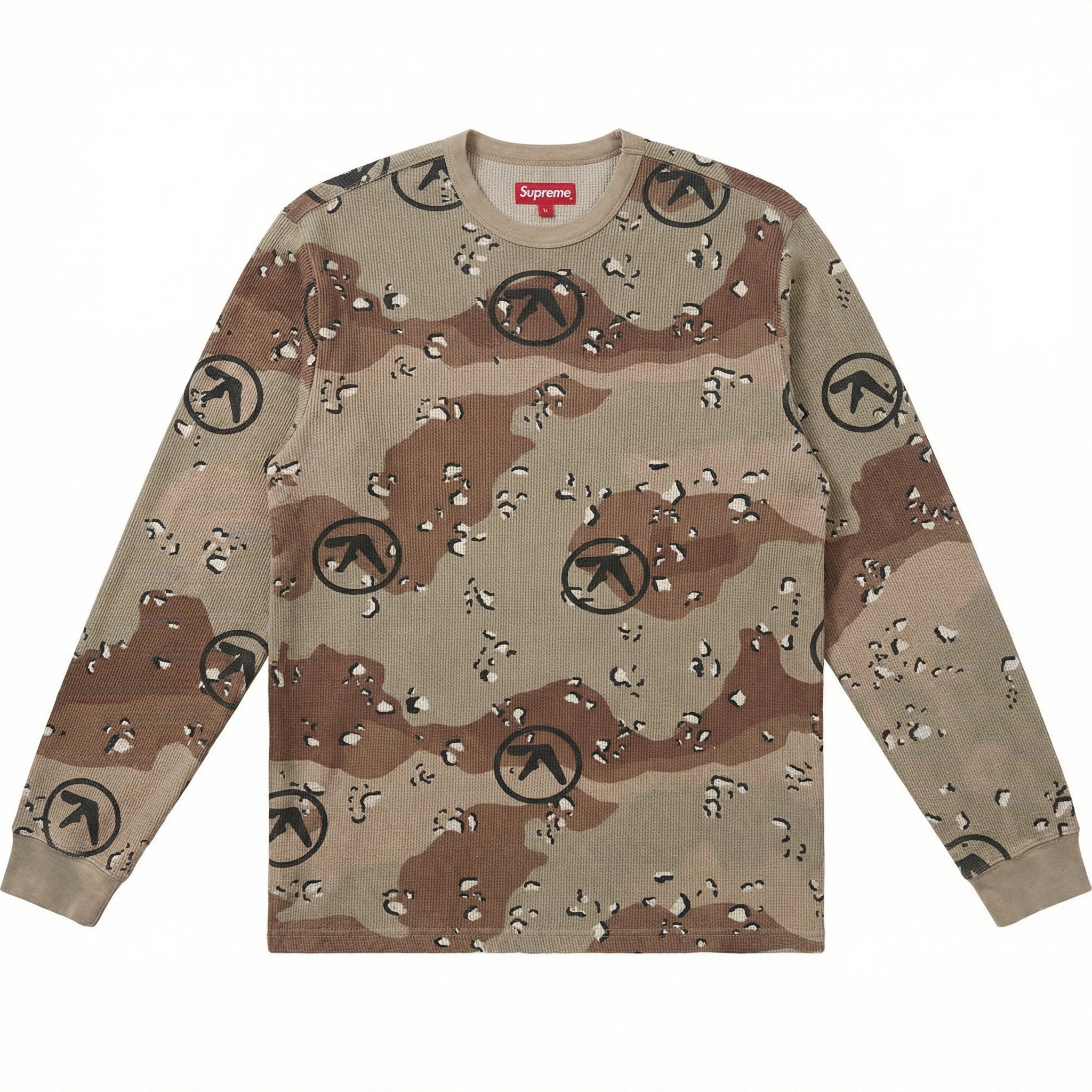 Supreme x Aphex Twin Thermal Long Sleeve — Chocolate Chip Camo