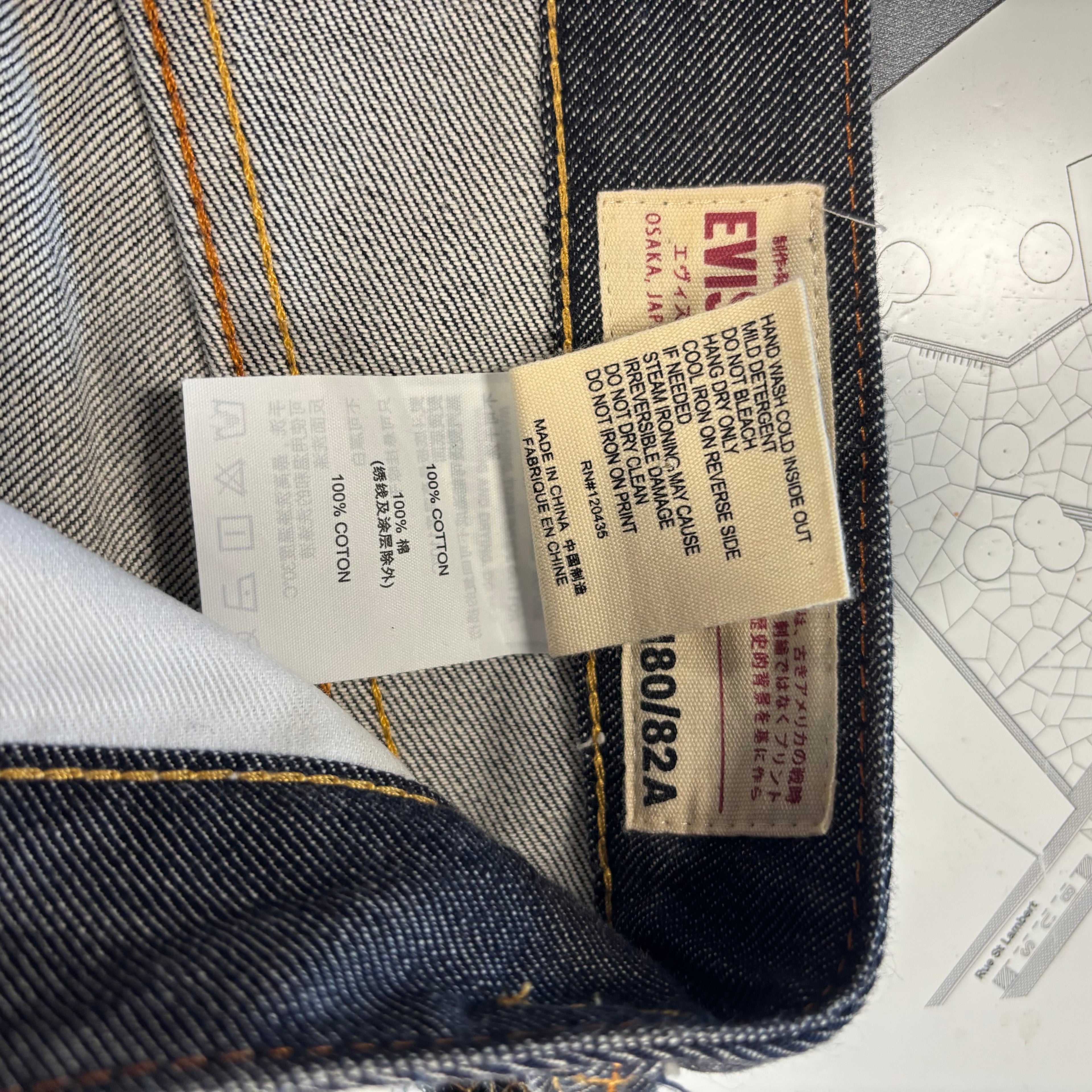 EVISU Golden Daicock Print & Embroidery Back