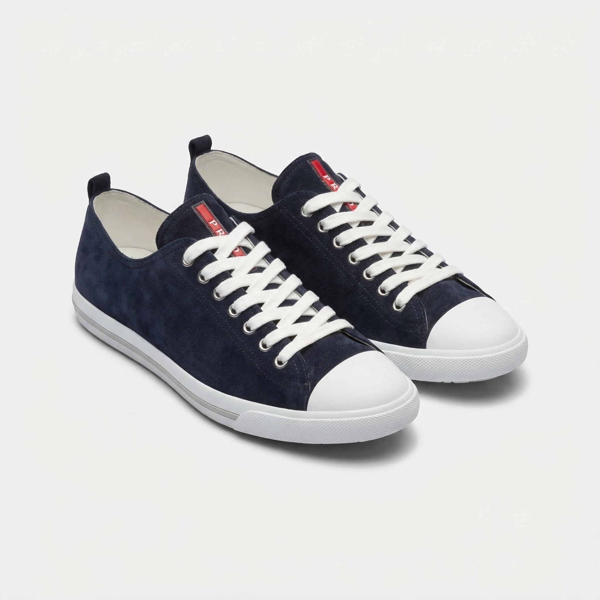 Prada Linea Rossa Suede Low-Top Sneaker