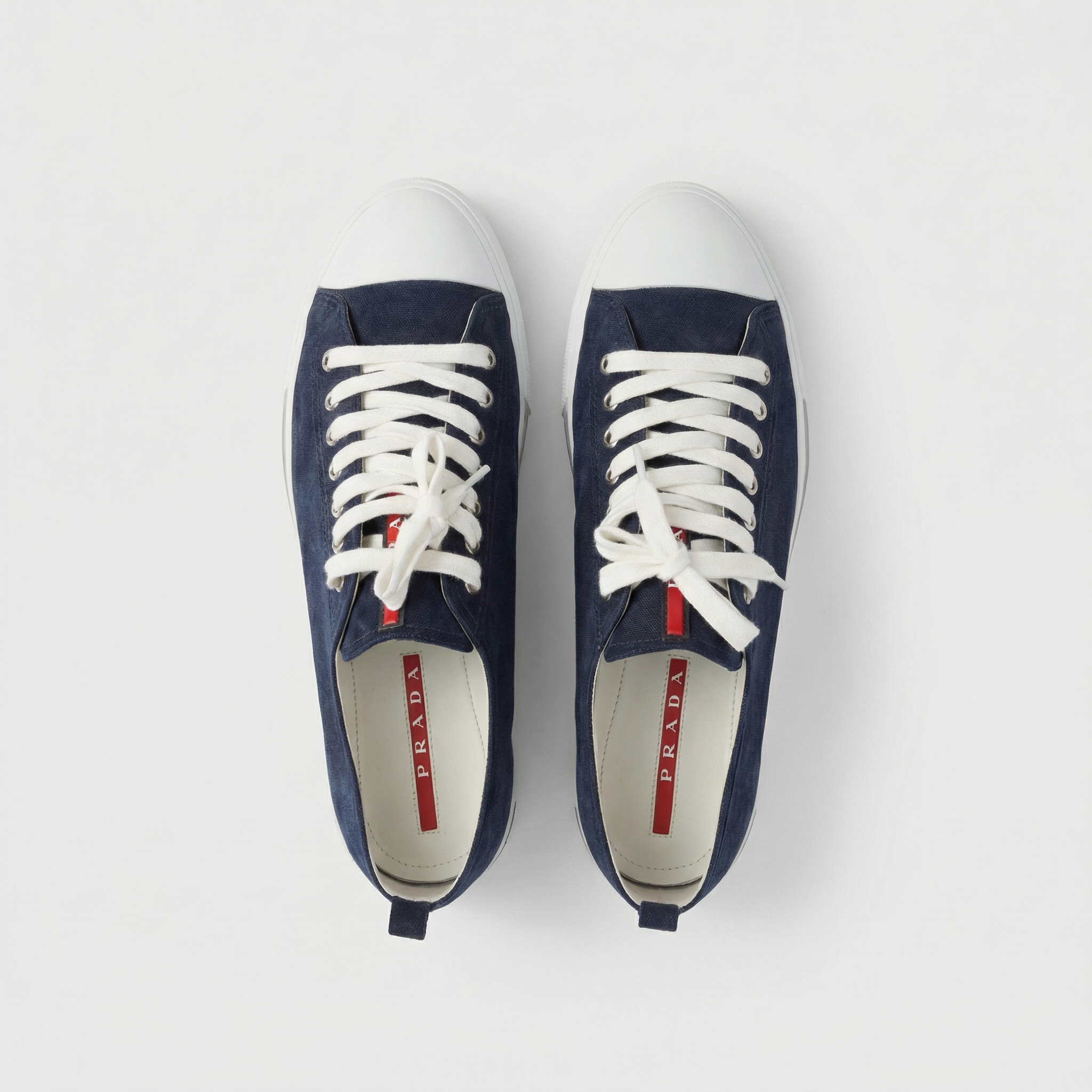 Prada Linea Rossa Suede Low-Top Sneaker