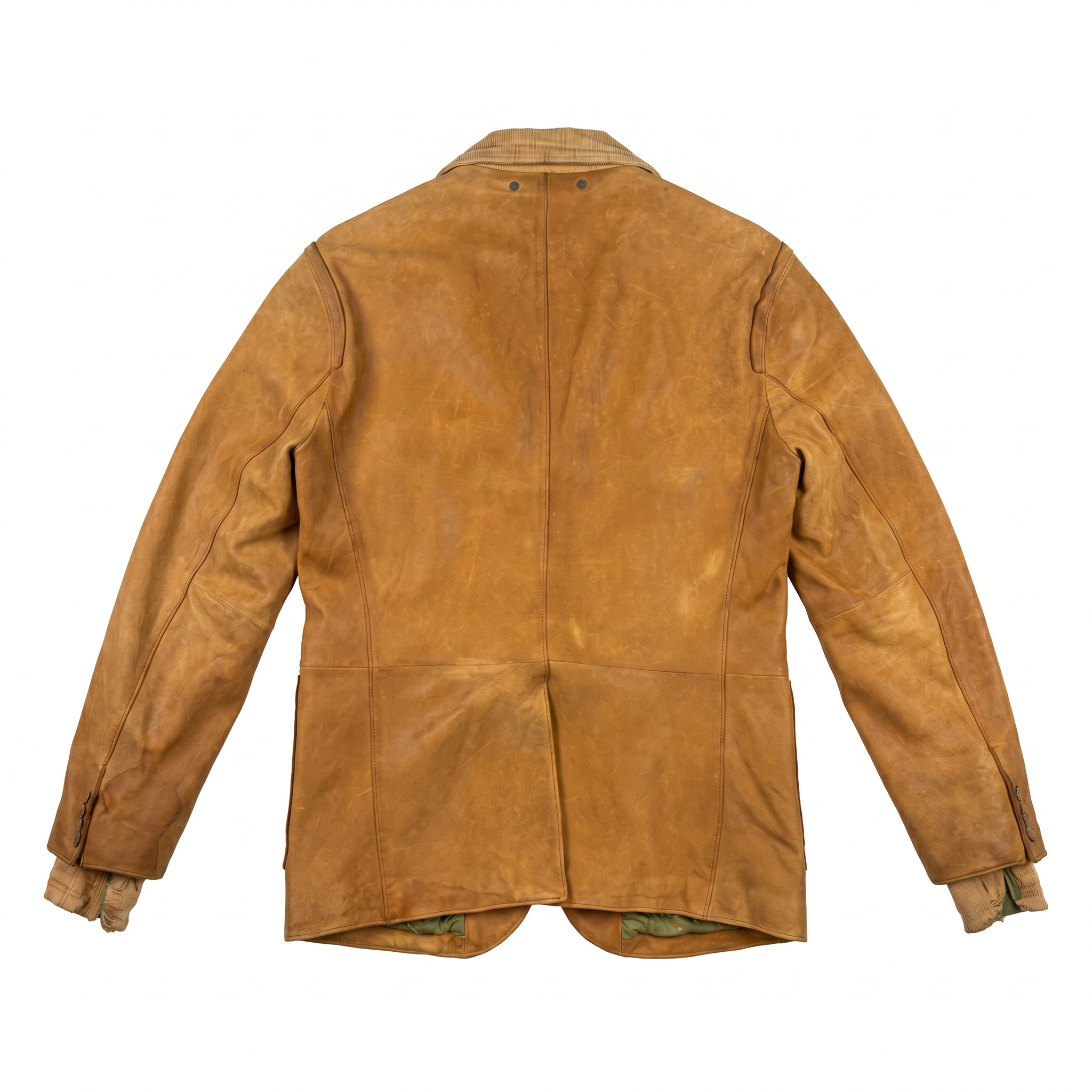 Hugo Boss Orange Lambskin Leather Blazer