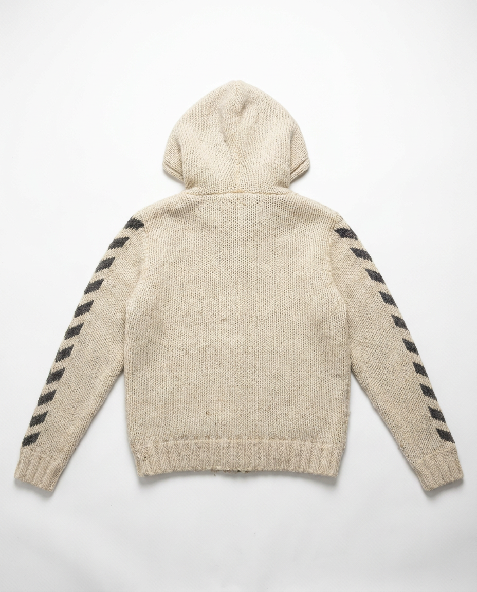 Hummel knit hoodie, back flat-lay