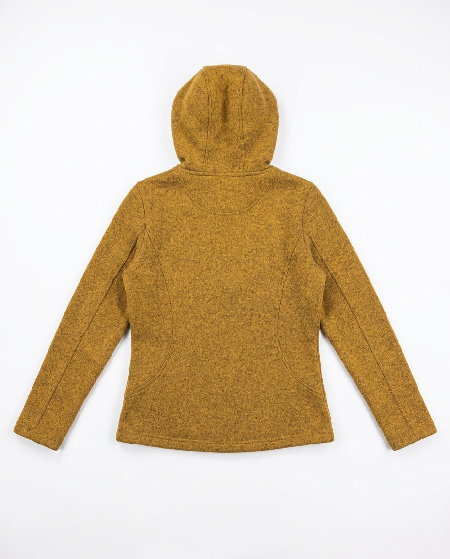 Audimas fleece jacket, back flat-lay