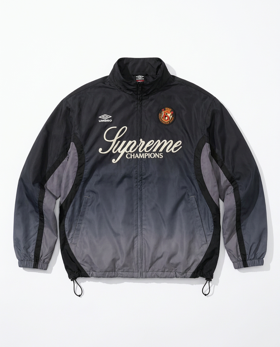 Supreme Umbro gradient track jacket black