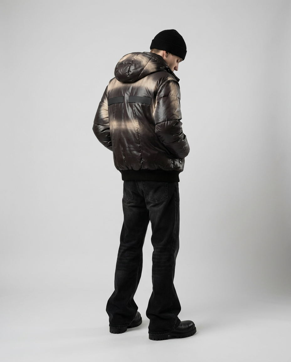 Racer puffer on model back