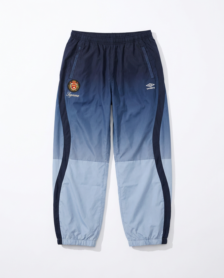 Supreme Umbro gradient track pant navy front