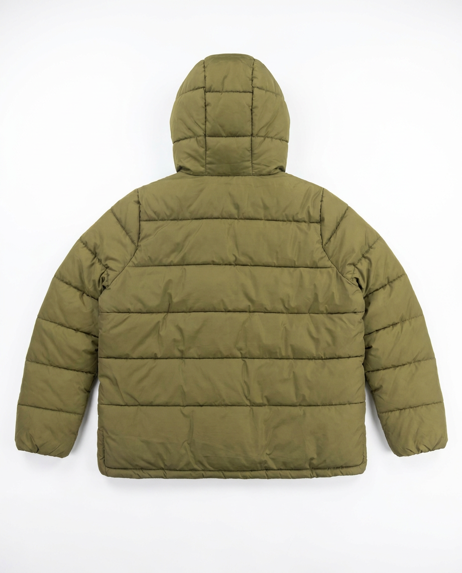 Barbour Saunton puffer, back flat-lay