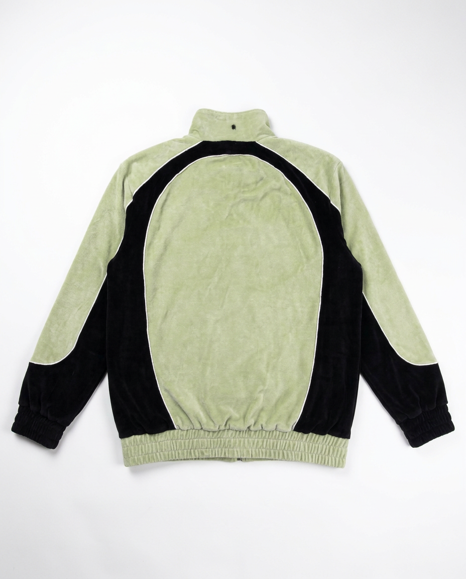 Sean John velour track jacket, back flat-lay
