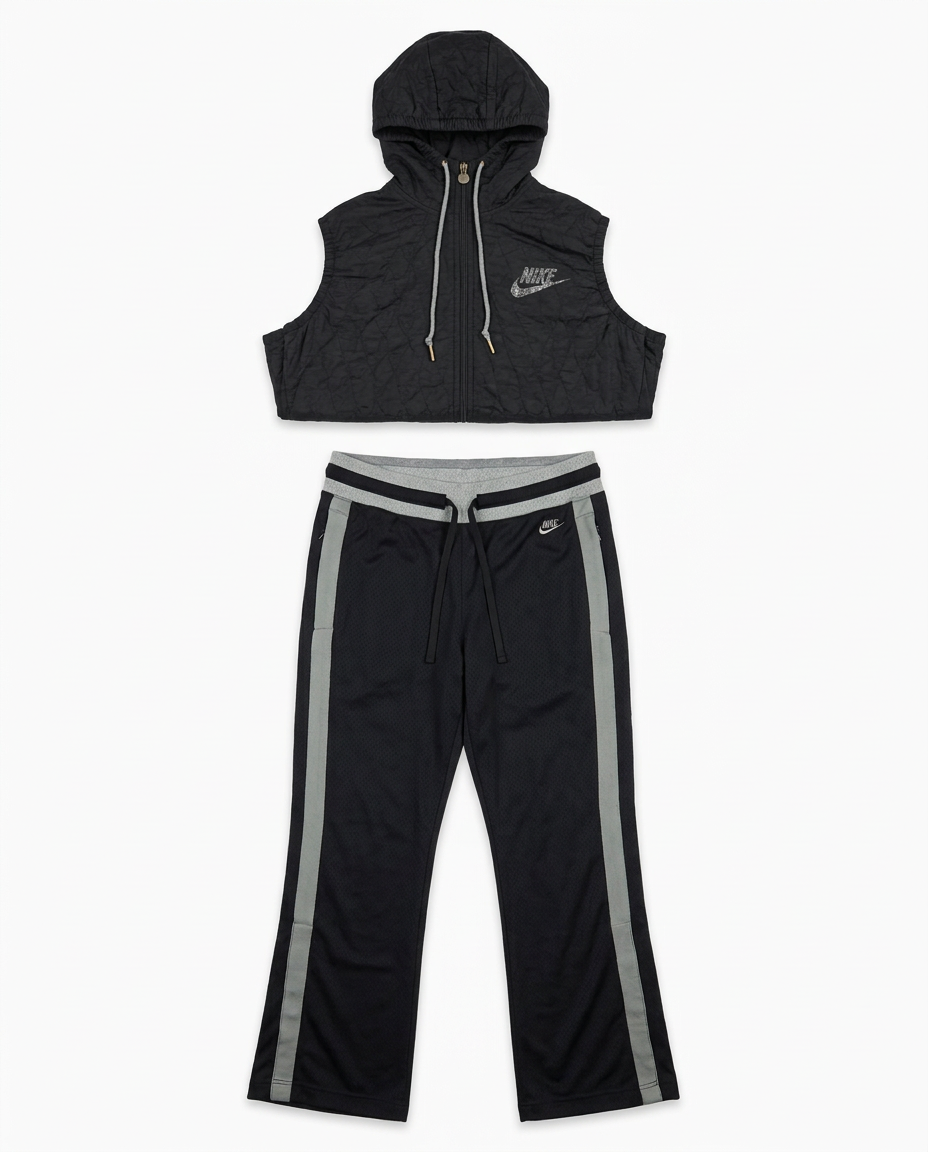 AI-generated flat-lay, front