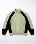 Sean John sage velour track jacket, front flat-lay