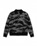 Corteiz mohair camo knit polo front