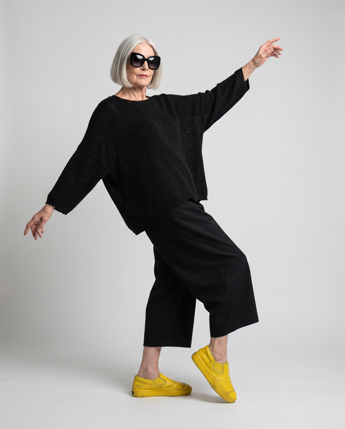 Y-3 Tangutsu yellow on model, AI styling preview