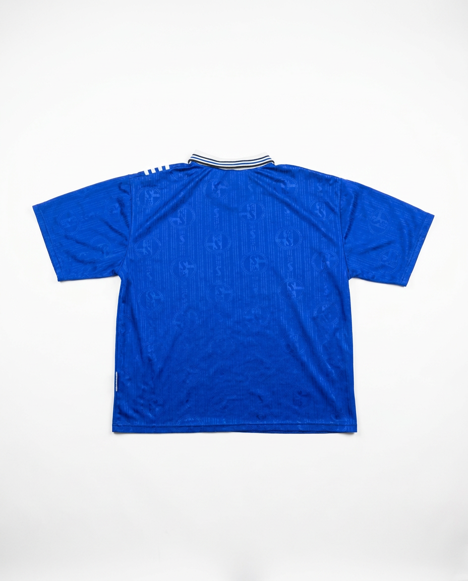 Vintage Schalke 04 shirt, back flat-lay