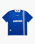 Vintage adidas Schalke 04 Kärcher home shirt, front flat-lay