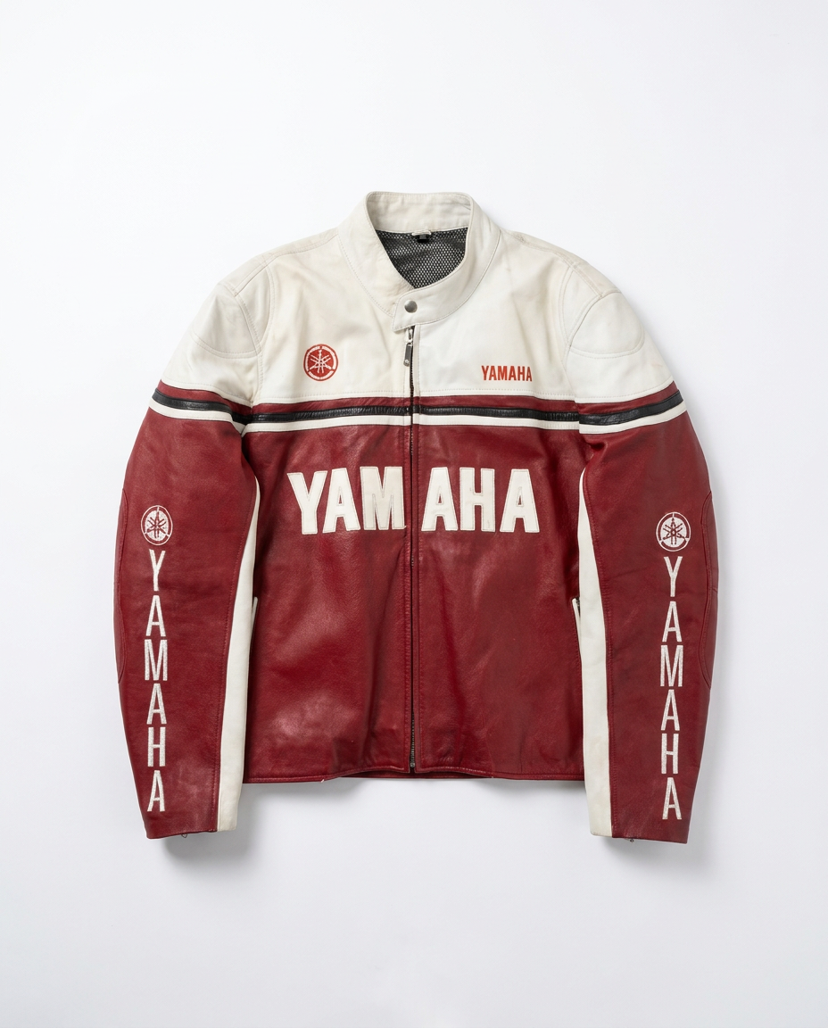 Yamaha leather racing jacket front