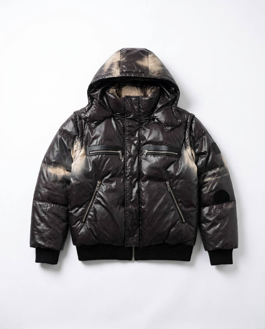 Racer Worldwide faded puffer front