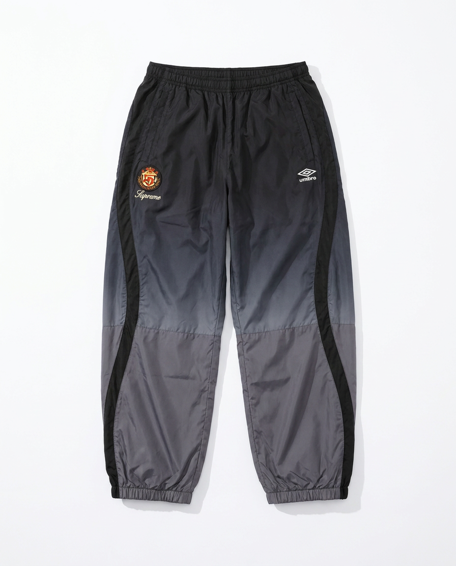 Supreme Umbro gradient track pant black front